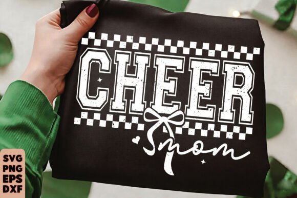 Cheer Mom Svg, Coquette Bow Cheerleader