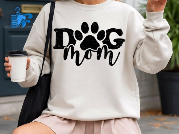 Dog Mom SVG Paw Print Dog Mom Design