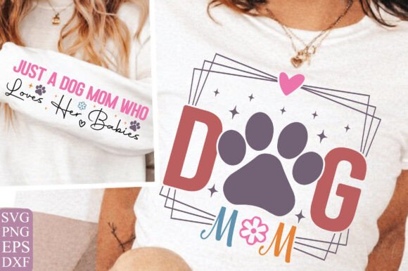 Dog Mom SVG PNG, Dog Mom Sleeve SVG PNG