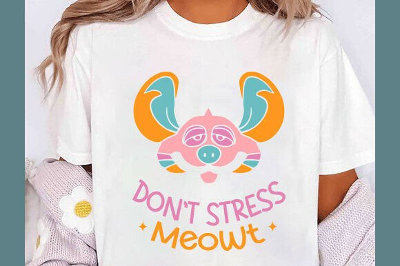 Don’t Stress Meowt PNG, Cat Mom SVG