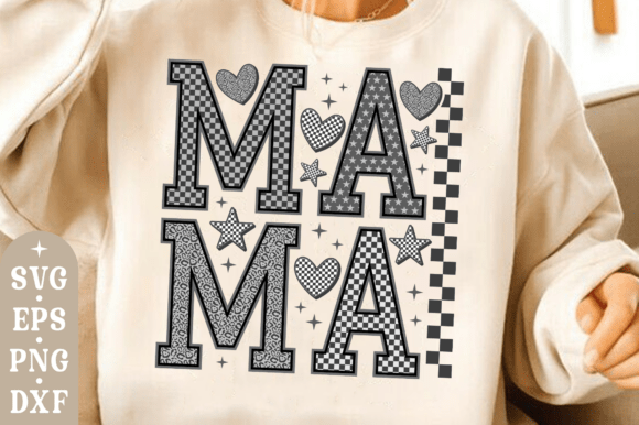 Mama Checkered SVG, Mama SVG, Mom SVG