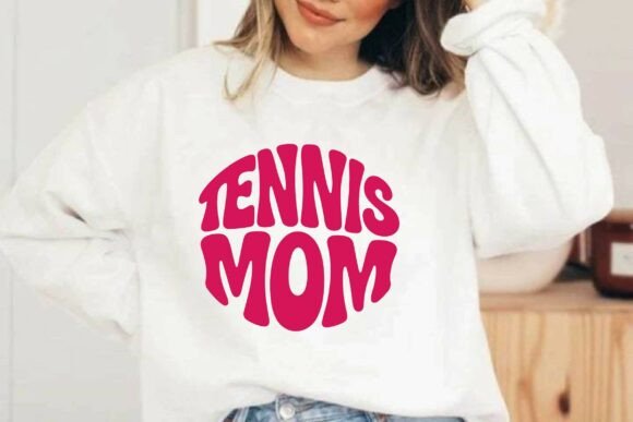 Retro Tennis Mom SVG T-Shirt Design
