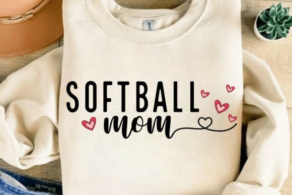 Softball Mom SVG, Sports Mom Shirt SVG