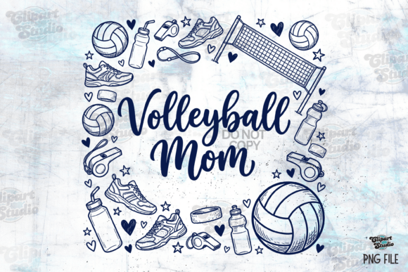 Volleyball Mom SVG PNG, Volleyball PNG